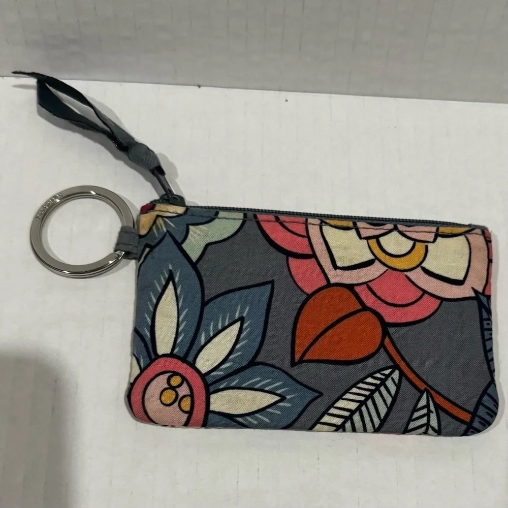 Vera Bradley Zip ID Case With Keychain In A Variety Of Prints